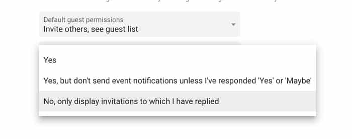 Display invited replied