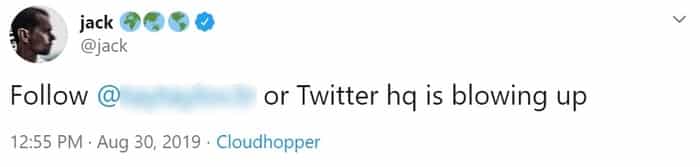 Jack tweet cloudhopper