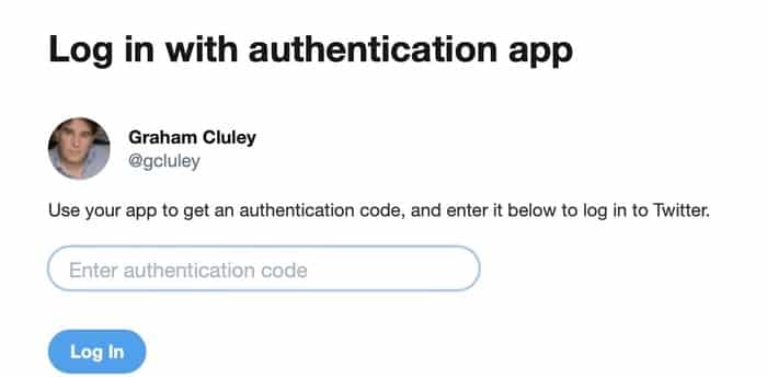 Log in authentication app