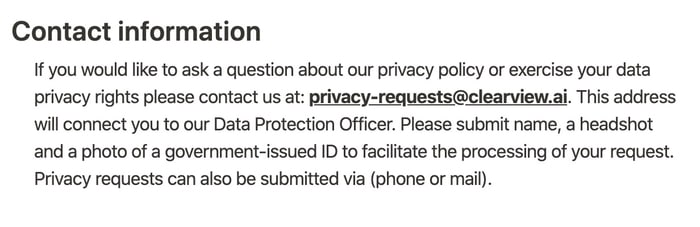 Remove data clearview ai