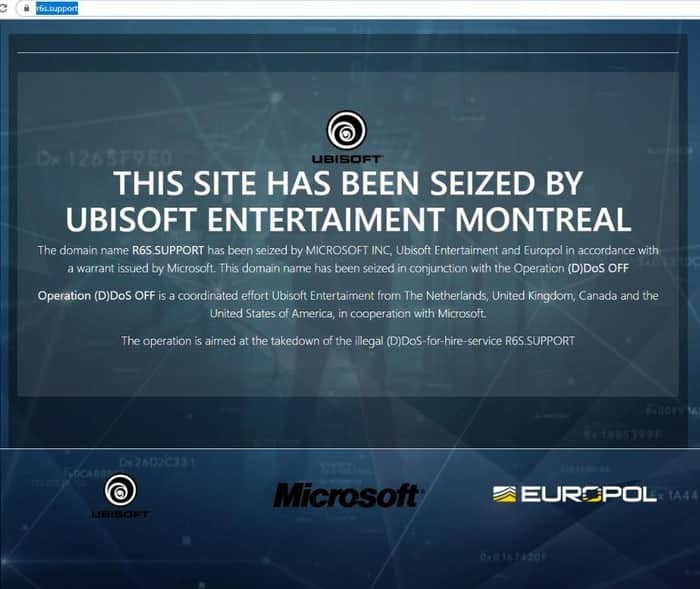 Site seizure fake notice