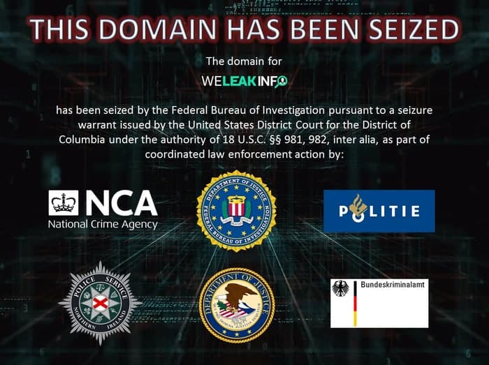 Seized website