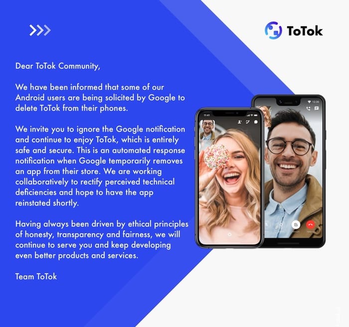 Totok message