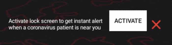Activate lock screen