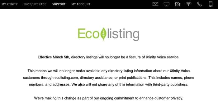 Ecolisting