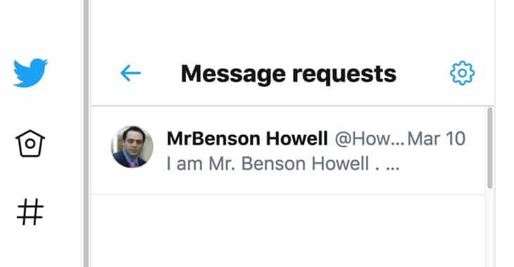 A typical day in my Twitter inbox...