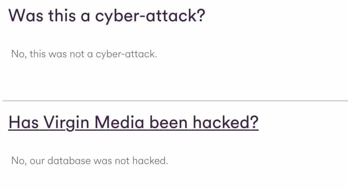 Virgin media faq