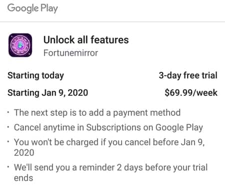 Fortunemirror app
